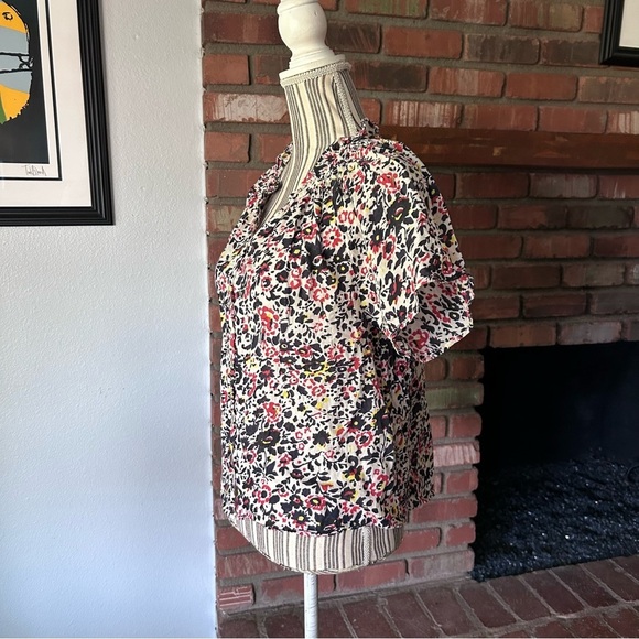 Apiece Apart Los Altos Floral Print Poplin Cotton Top Sz 6 - Picture 4 of 8